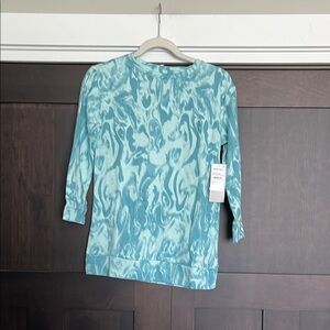 Z by Zella Girl Lightweight French Terry Printed Sweatshirt Dress Medium 8/10